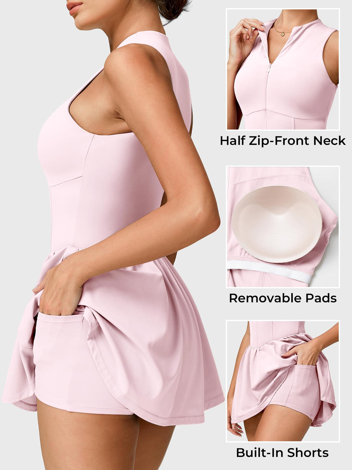 Vestido de tenis FORME CoreFlex con cremallera