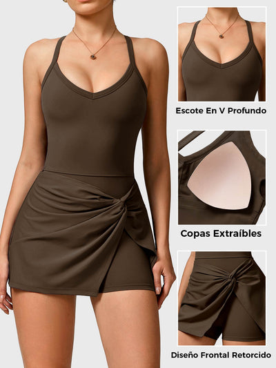 Vestido de tenis FORME CoreFlex con giro en el frente
