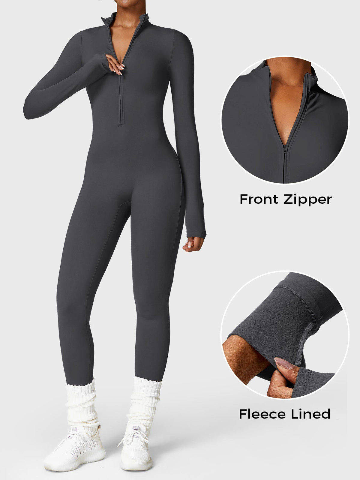 Mono largo FORME CoreFlex forro polar con cremallera
