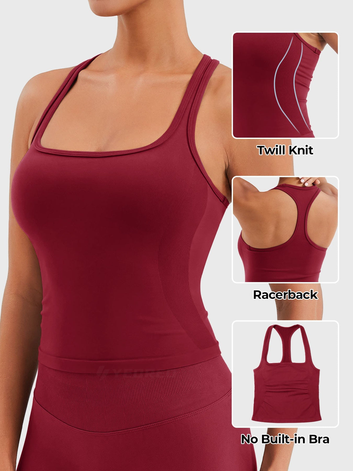 Camiseta de tirantes FORME CoreFlex sin costuras espalda
