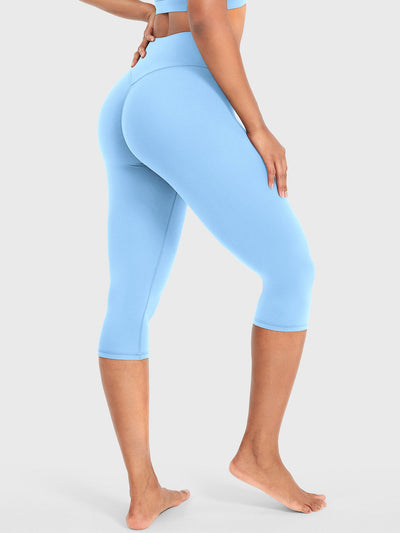 Leggings Capri Forme Ease talle alto fruncido 17"