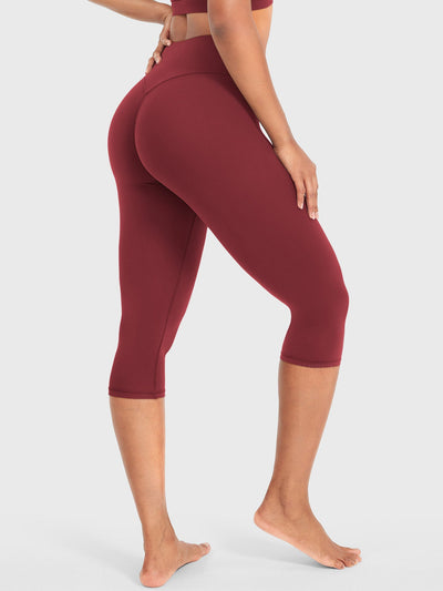 Leggings Capri Forme Ease talle alto fruncido 17"