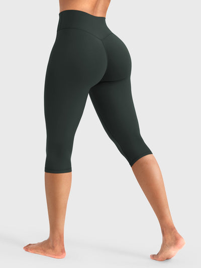 Leggings Capri Forme Ease talle alto fruncido 17"