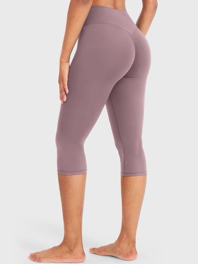 Leggings Capri Forme Ease talle alto fruncido 17"