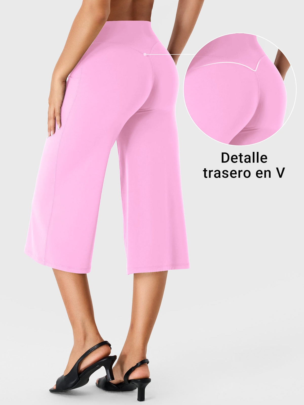 Leggings Capri Forme Ease de pierna ancha tiro bajo 21"