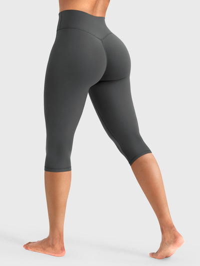 Leggings Capri Forme Ease talle alto fruncido 17"