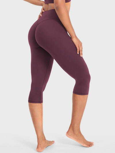 Leggings Capri Forme Ease talle alto fruncido 17"