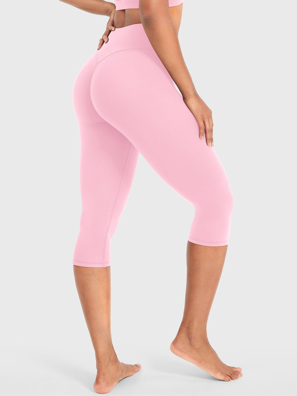 Leggings Capri Forme Ease talle alto fruncido 17"