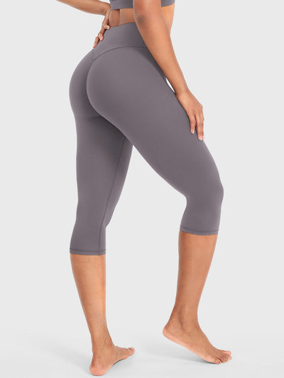 Leggings Capri Forme Ease talle alto fruncido 17"