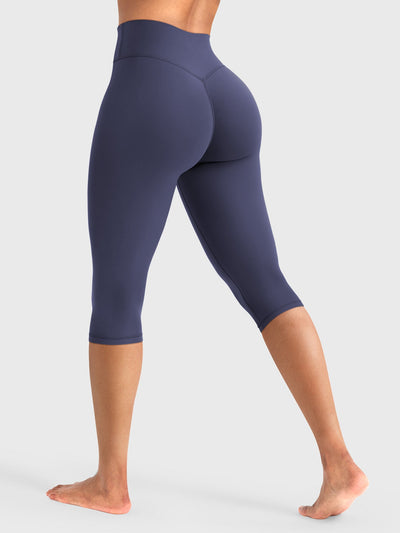 Leggings Capri Forme Ease talle alto fruncido 17"
