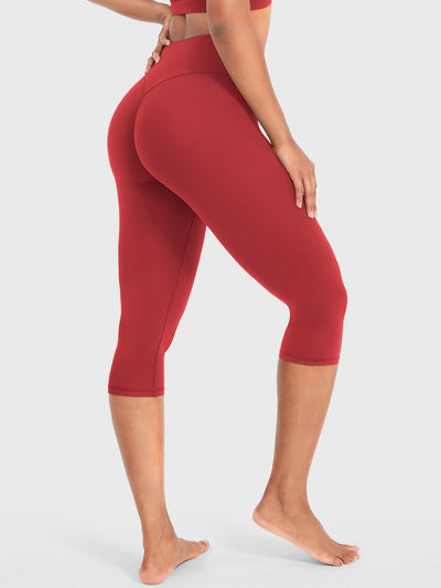 Leggings Capri Forme Ease talle alto fruncido 17"