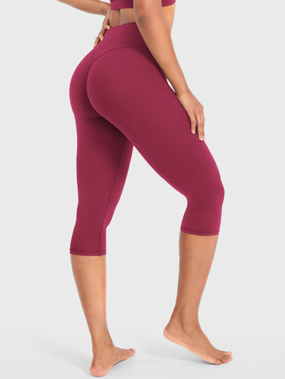 Leggings Capri Forme Ease talle alto fruncido 17"